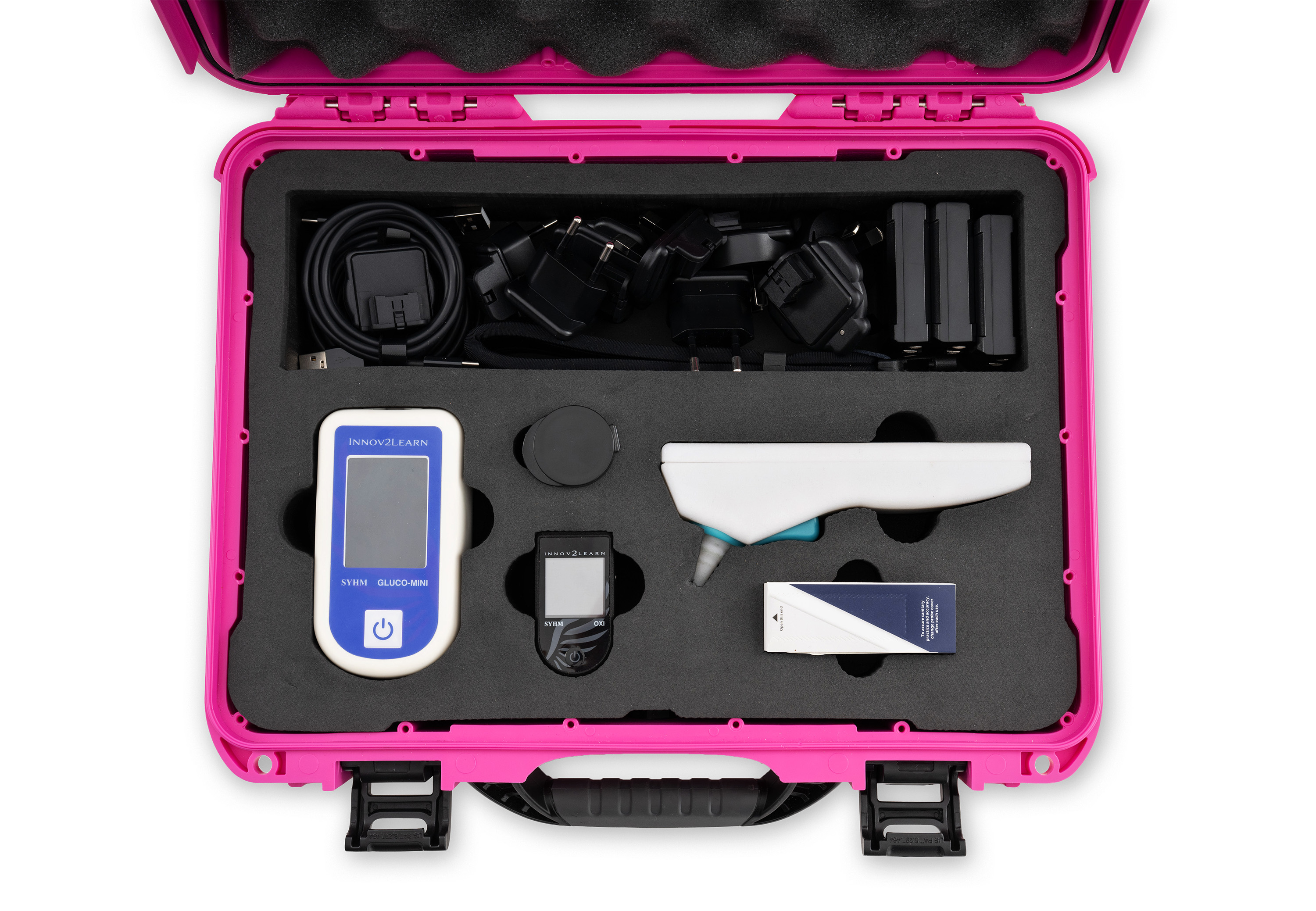 The same kit in the pink case option